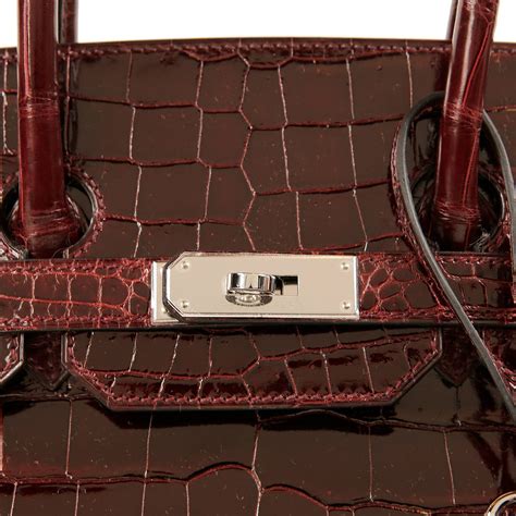 hermes bordeaux crocodile birkin